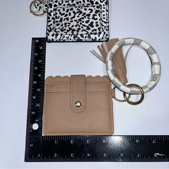 Wristlet Wallet Bracelet Black and White Tan Bundle - Picture 4 of 6